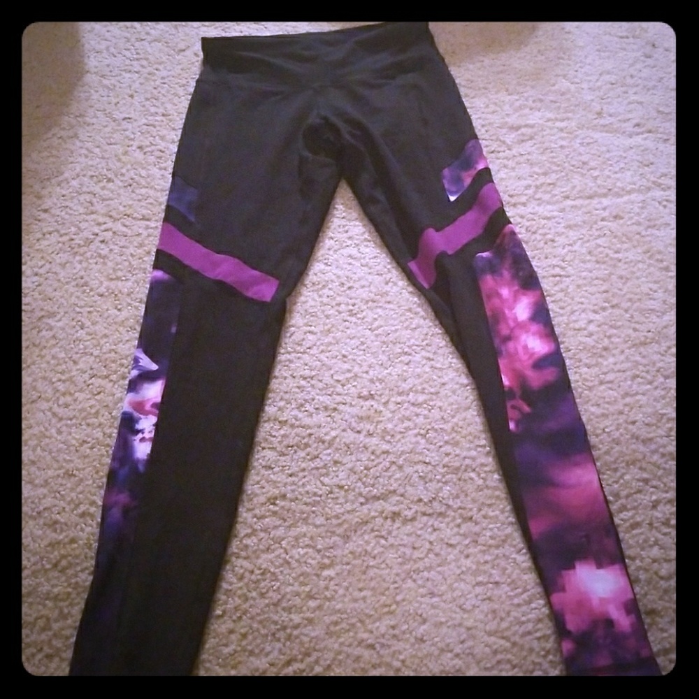 Champion Duodry Black Colorblock Yoga Leggings